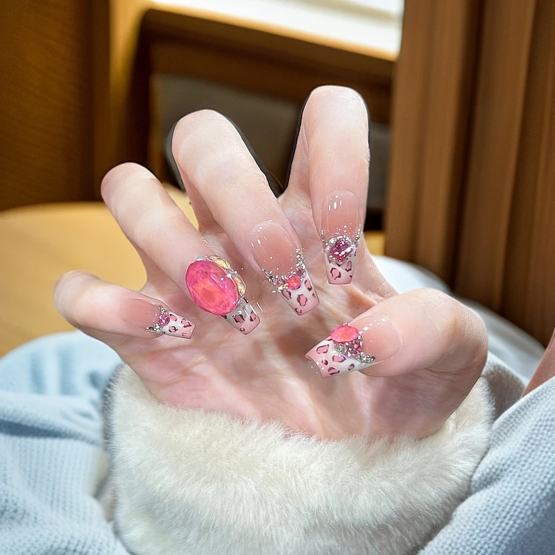 本宫指义【重901粉红女郎/施华】穿戴甲 底色：甜心56腮红