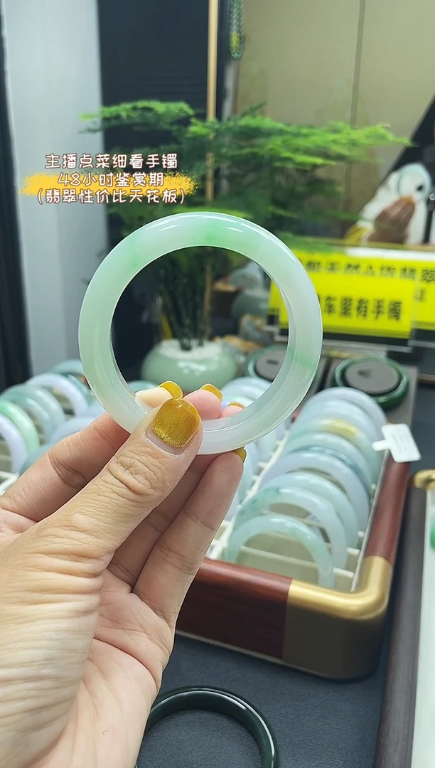 未镶嵌手镯翡翠53.54 7号