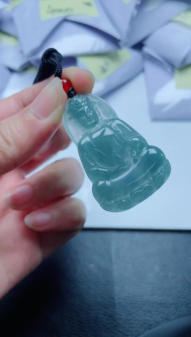 翡翠未镶嵌颈饰多样性发货一件发货-观音