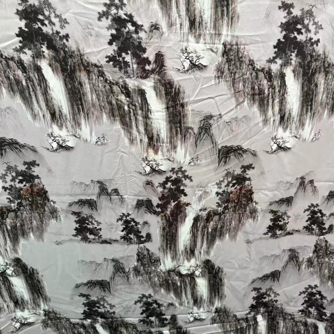 仿真丝段香云纱，面料柔软舒服中国风面料