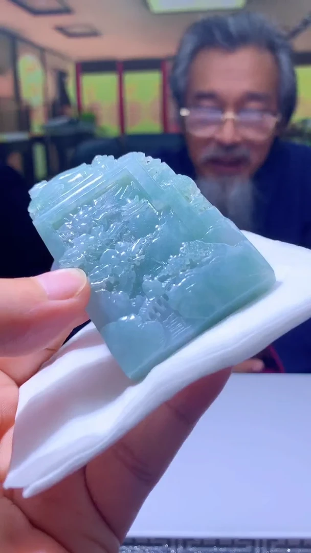 【闪购商品】定制翡翠未镶嵌1091hn-毛货挂件19