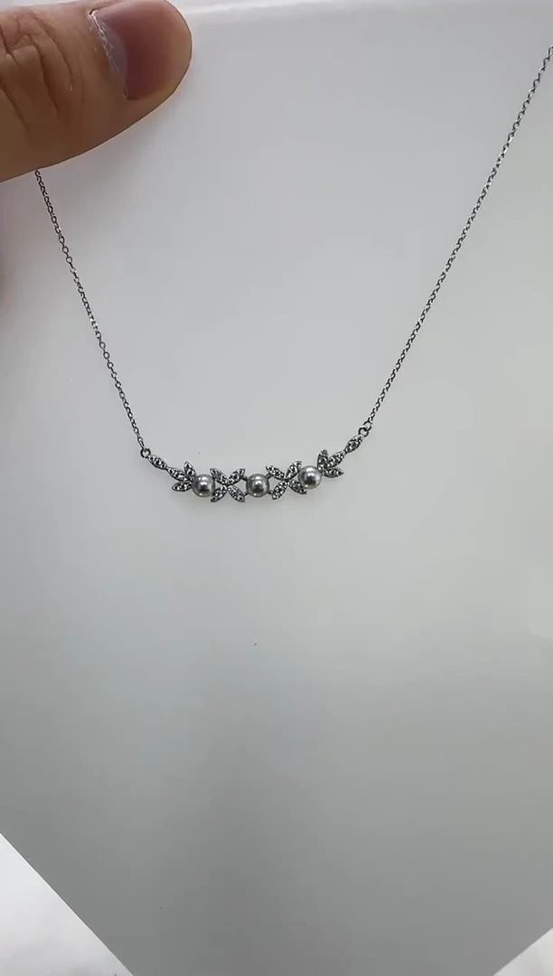 【闪购商品】海水珍珠DA银S925镶嵌c818 灰珠4