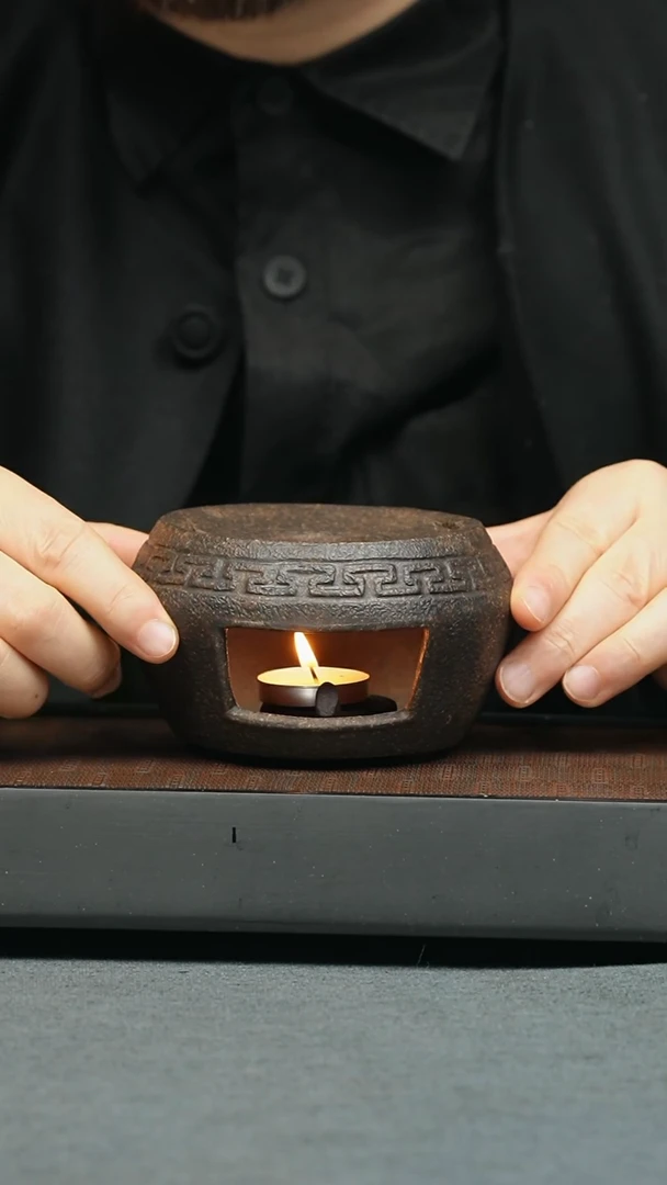 【闪购商品】紫砂茶壶五堂 回纹圆炉