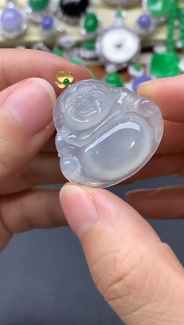 颈饰18K金镶嵌翡翠169中国好珍宝