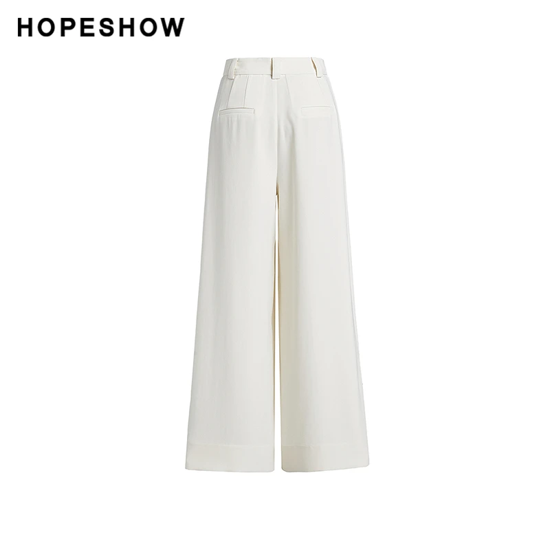 【丽姐专属】红袖商场同款HOPESHOW白色长裤89324131202