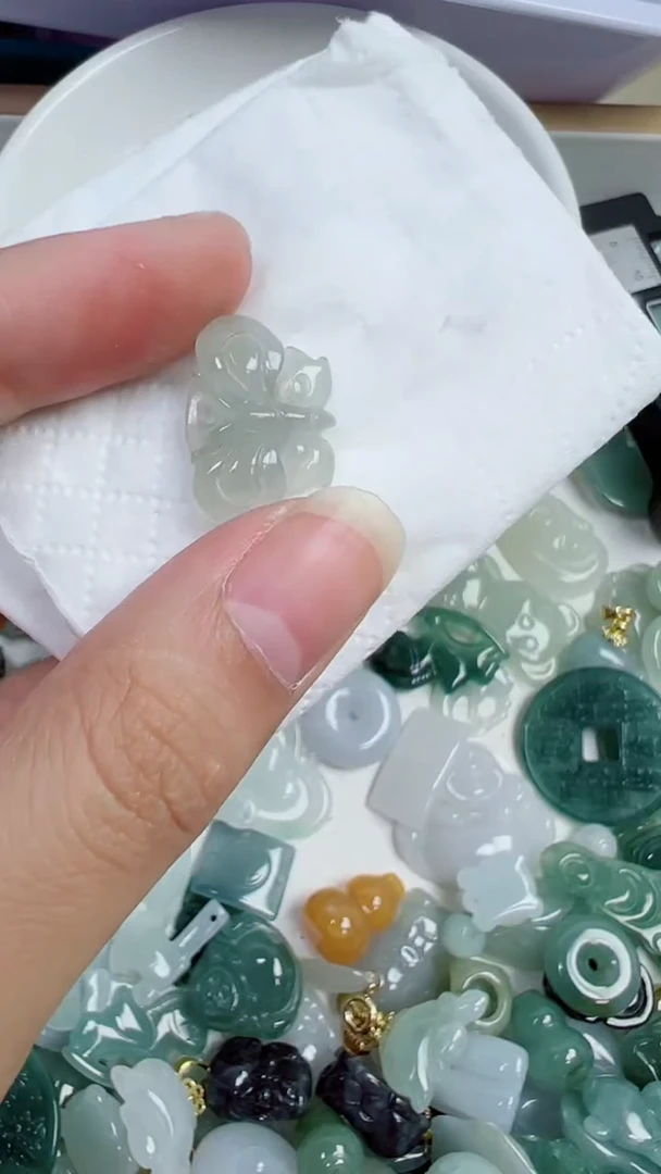 散珠翡翠302号链接，A货翡翠