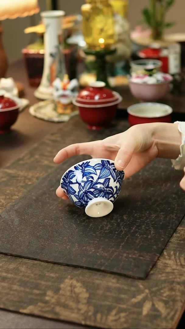 景德镇陶瓷杯碗柴烧多人