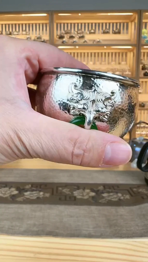 【闪购商品】门海缸杯足银主人杯