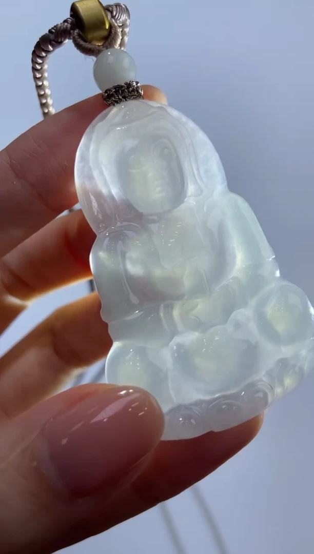 颈饰未镶嵌翡翠华****g374292/翡翠观音  多样性一件发