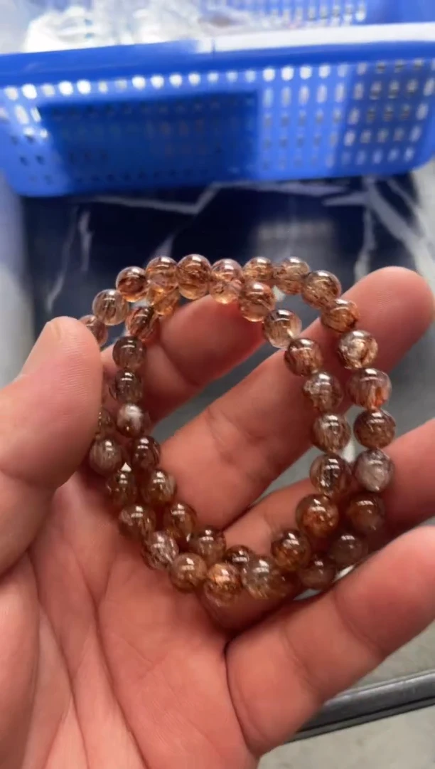 【闪购商品】水晶手串未镶嵌黑金超七手串多样性发一