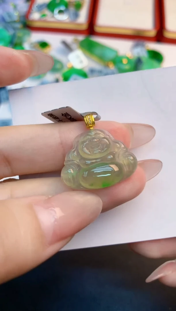 翡翠未镶嵌吊坠(不含链)1