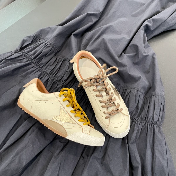 chalan  新款 时尚百搭舒适休闲AB版撞色星星板鞋B1251Q001