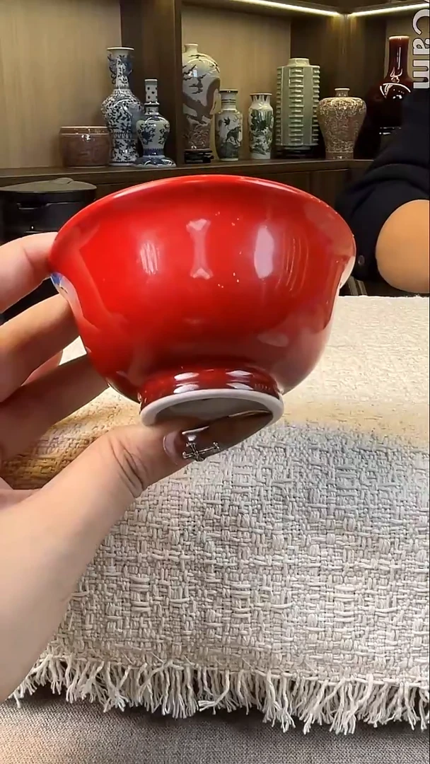 瓷片景德镇毛仔柴窑杯