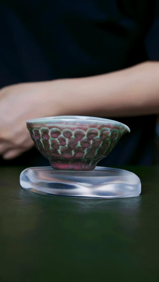 李雪亚老师手工作品，钧瓷分茶