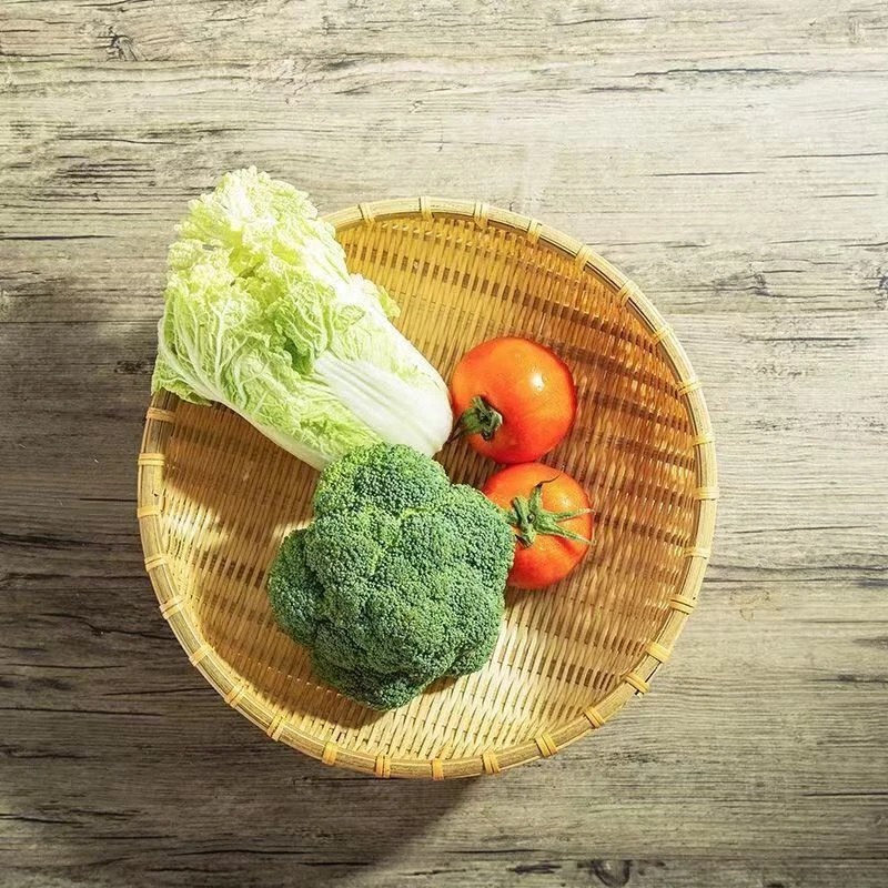 竹编馒头筐 发两个20厘米 天然环保