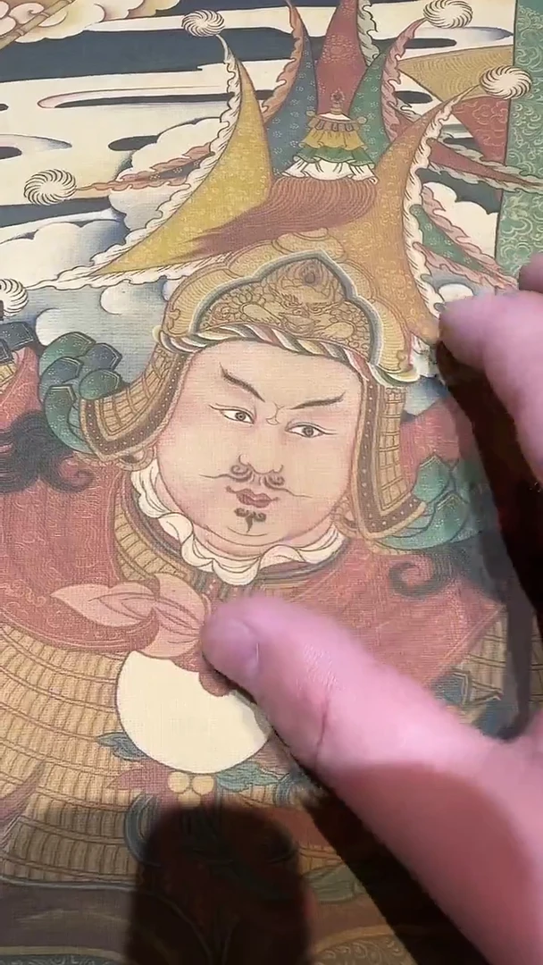 卷轴画【主播精品】高端卷轴画——唐卡格萨尔王AA3