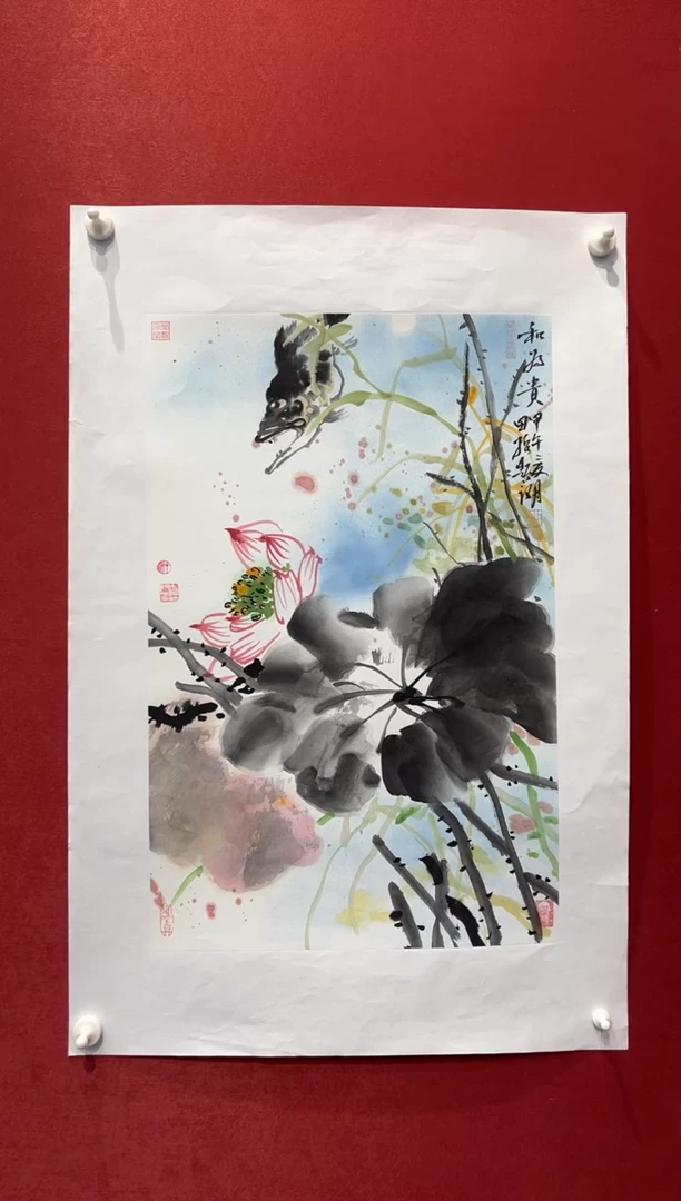 国画老师现场创作 6