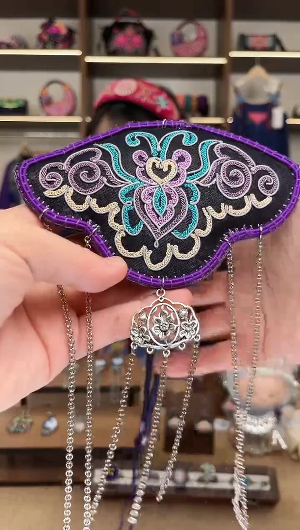 织绣蓝*铃1734黔东南苗族刺绣