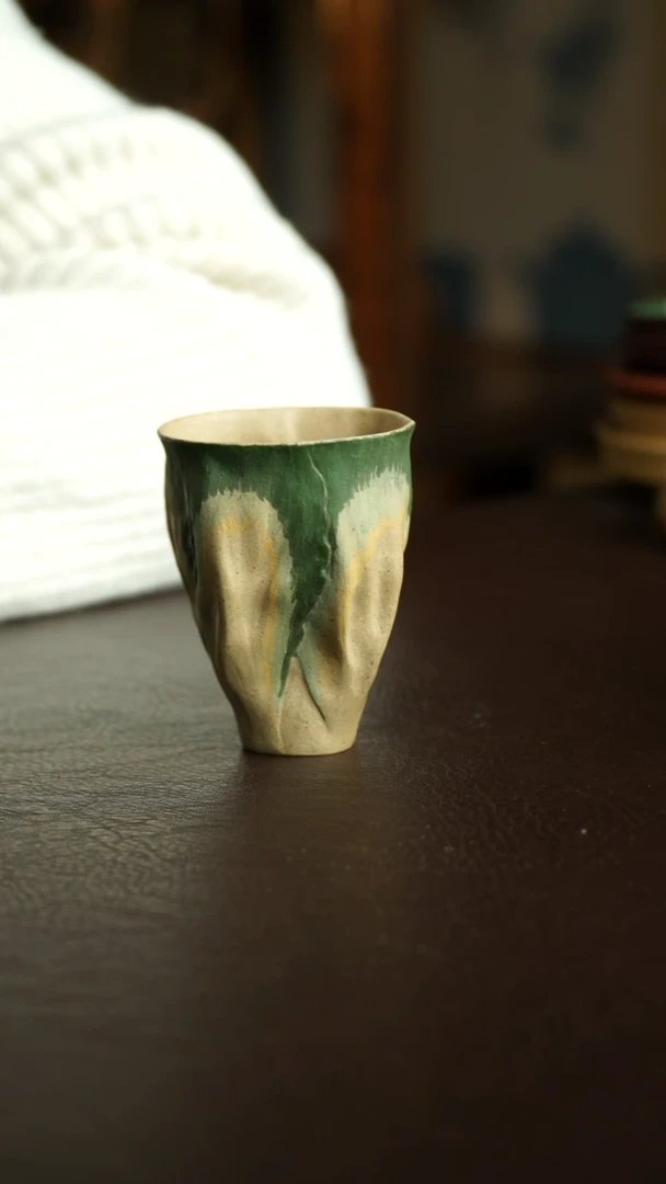 茶杯紫砂72号 百财杯 宜兴紫砂原矿作品