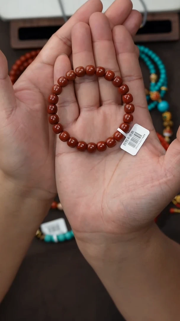 未镶嵌手串南红玛瑙鱼*南红手串