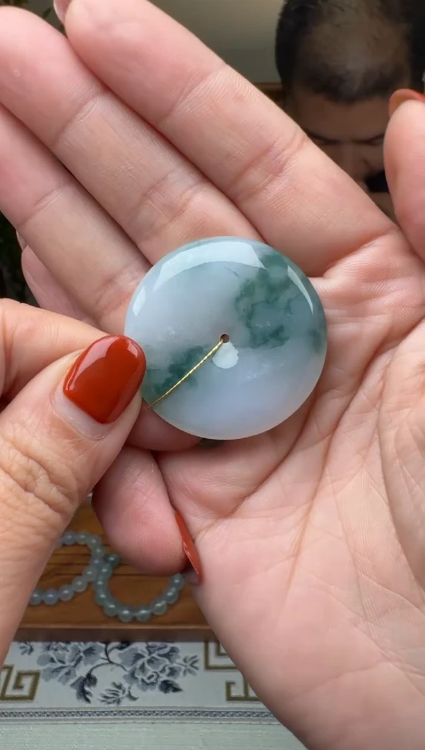 未镶嵌定制翡翠10.5平安扣-6