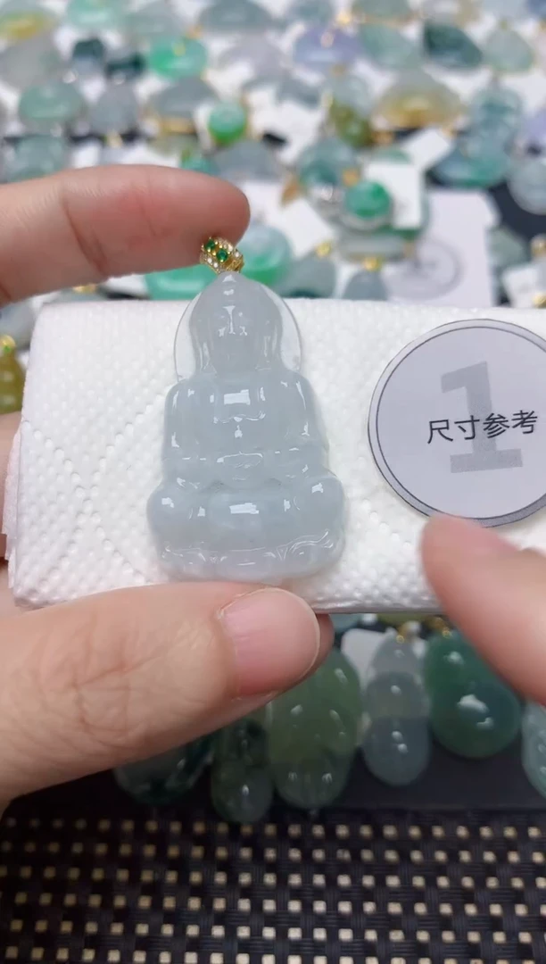 颈饰未镶嵌翡翠天然缅甸A货翡翠