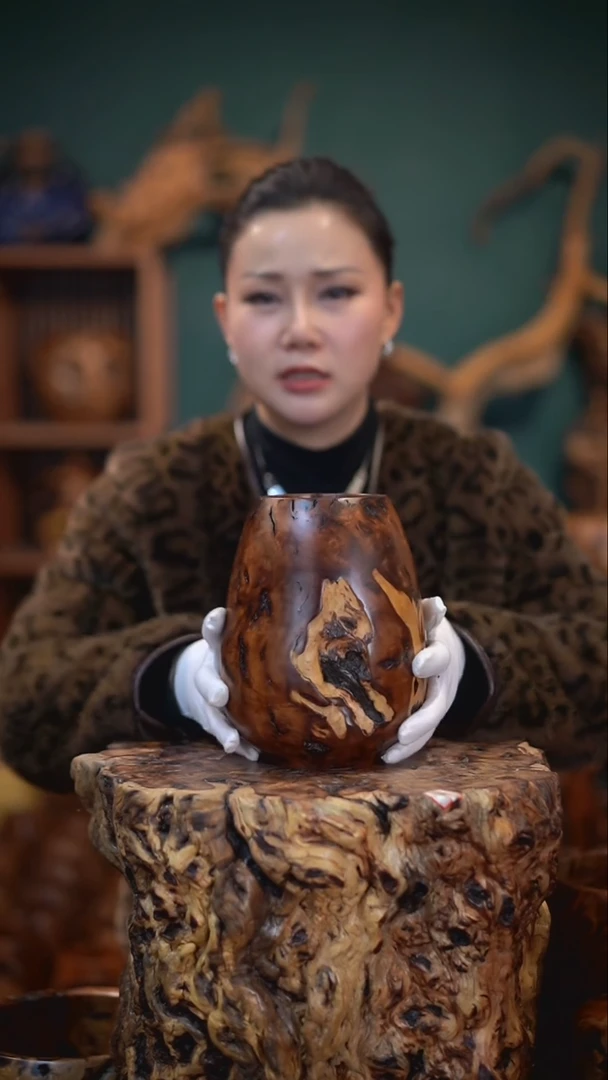 【闪购商品】枣木雷击枣木鸡心罐