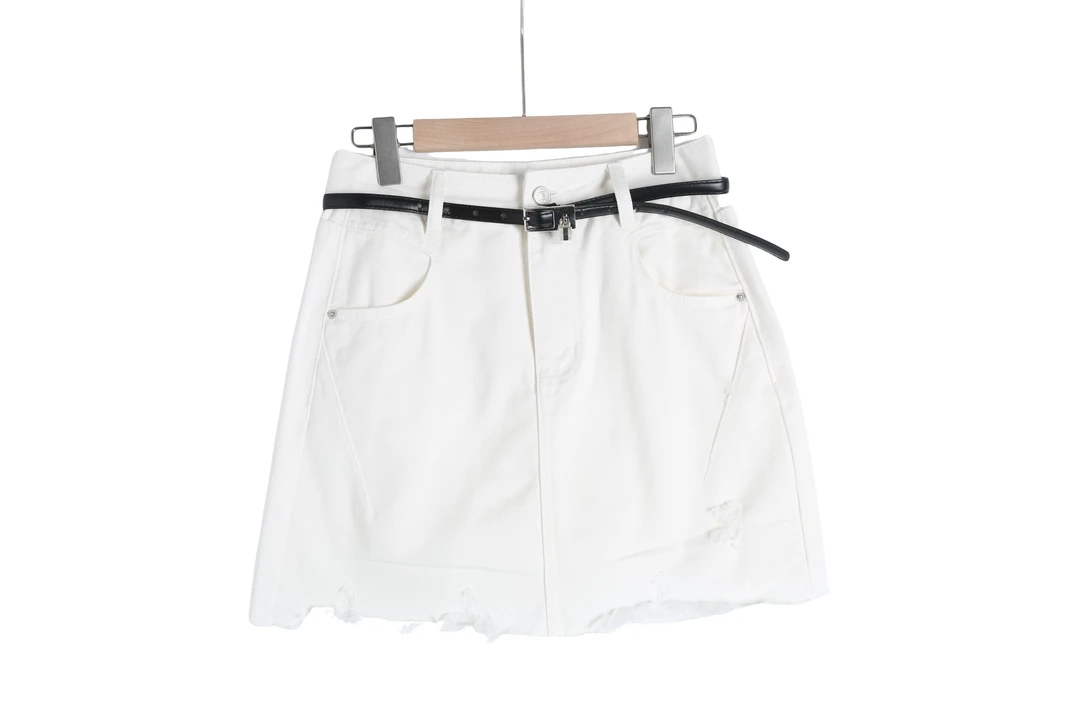 Q0025半身裙韩版高腰薄款夏季遮肉牛仔短裙时尚牛仔A型