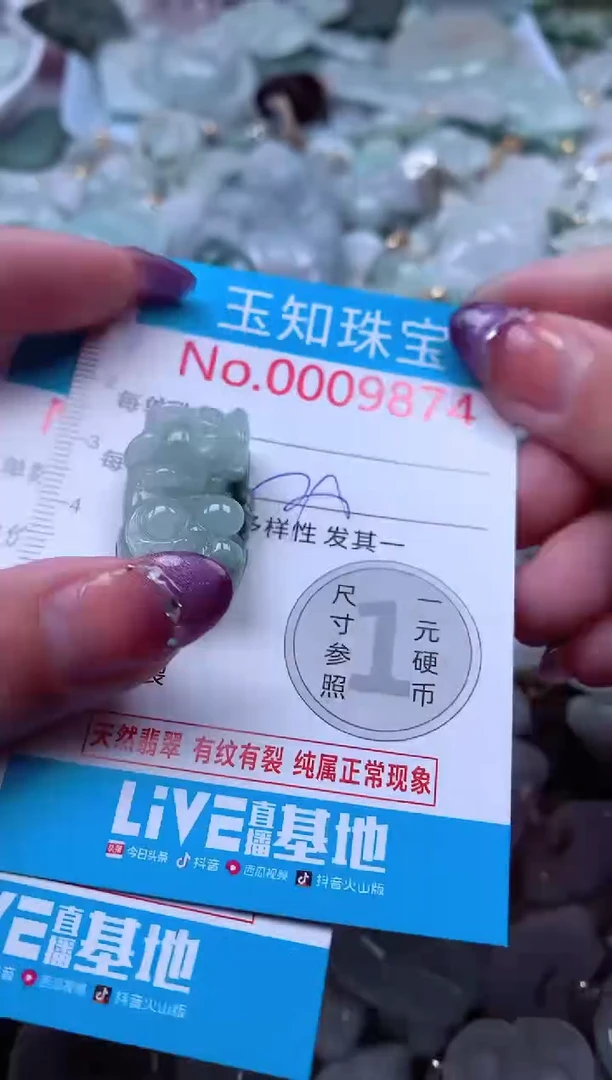 翡翠未镶嵌吊坠(不含链)9874