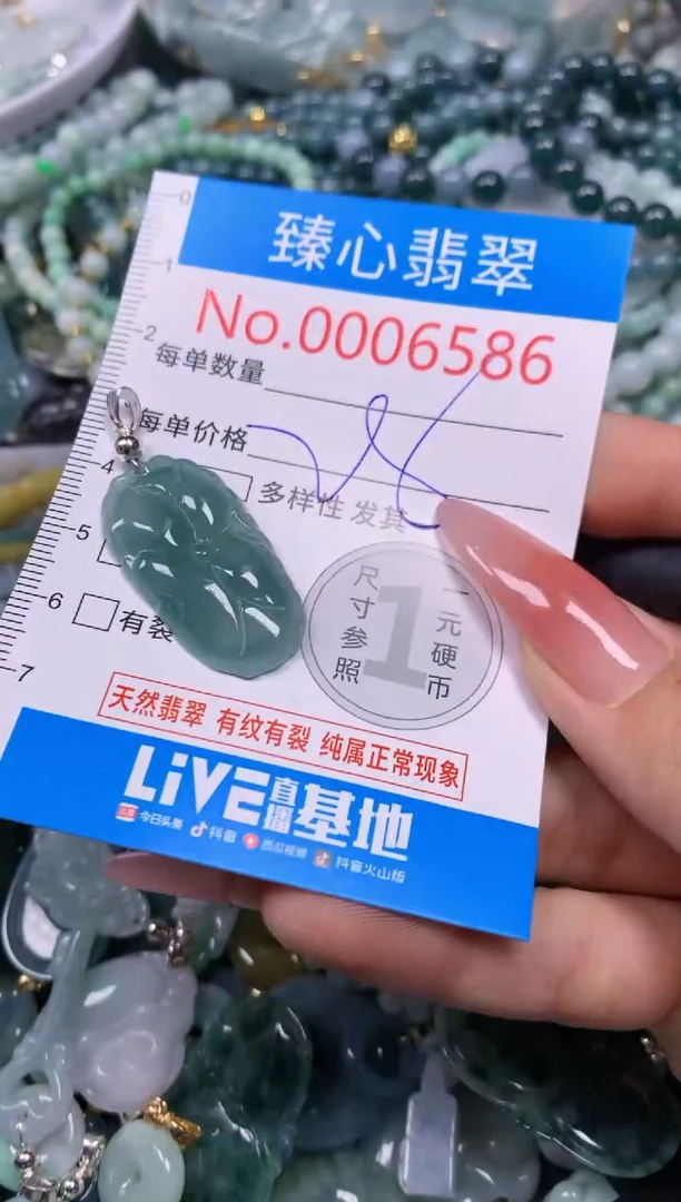 【闪购商品】翡翠颈饰未镶嵌含绳0006586