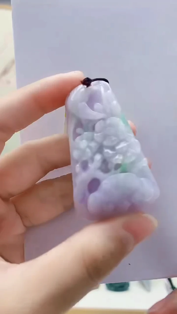 未镶嵌定制翡翠5140lr-毛货挂件159