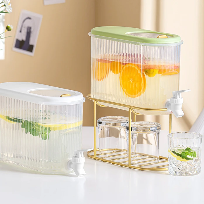 新疆包邮到家冰箱冷水壶水龙头果汁冷饮桶水果茶桶凉水壶饮料桶