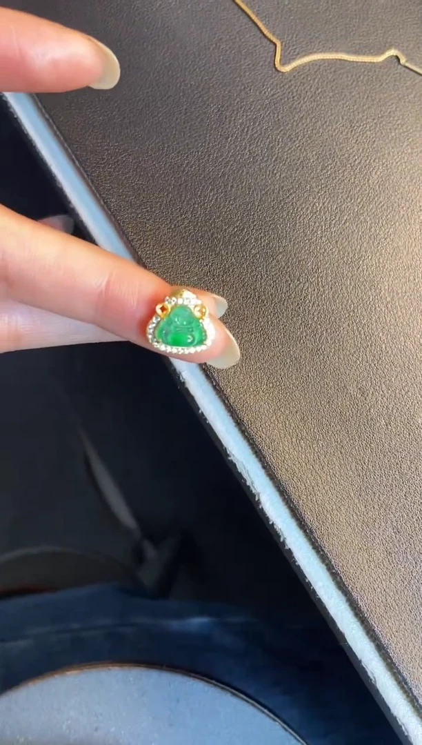 吊坠(不含链)银S925镶嵌翡翠1