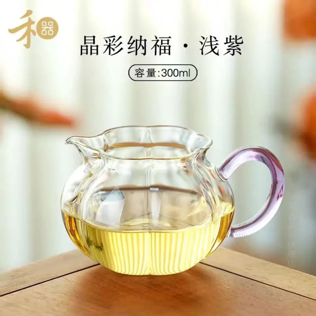禾器禾器晶彩纳福茶海公道杯300cc手工茶具