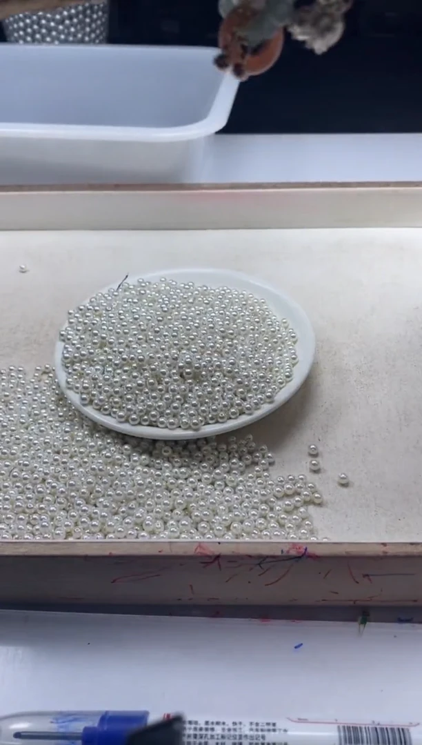 【闪购商品】拼合珍珠（马贝珠）颈饰未镶嵌w842贝珠4mm*50颗