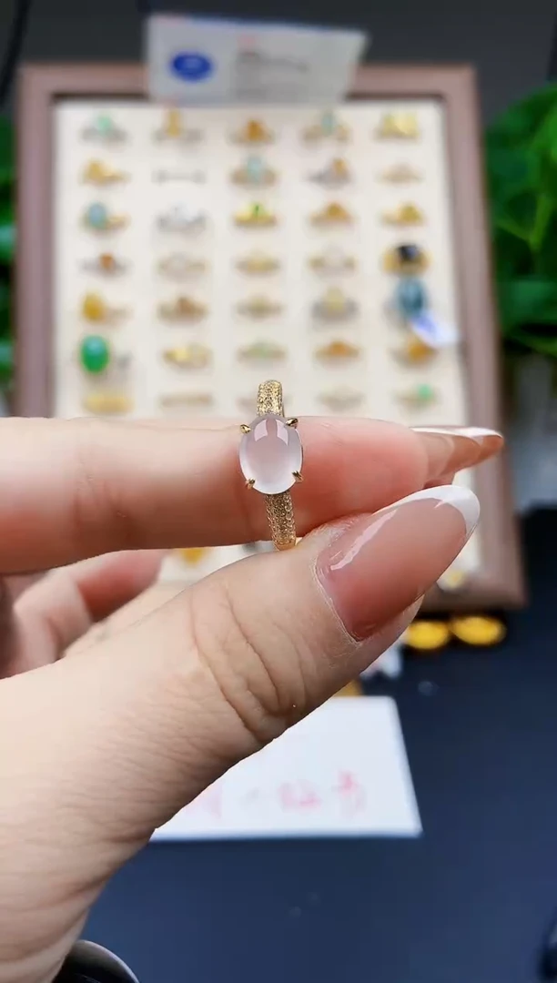 银S925镶嵌戒指翡翠12