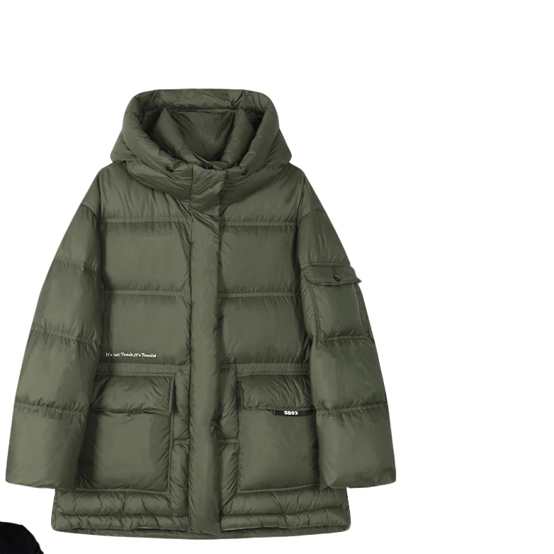 【封后轻奢设计】新款时尚连帽休闲羽绒服77003