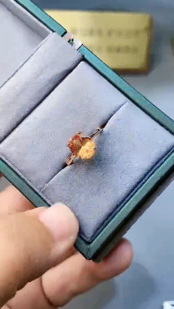 【闪购商品】彩色蓝宝石戒指银S925镶嵌354