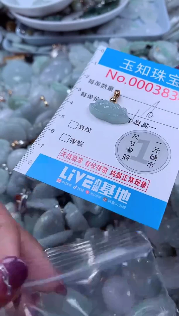 翡翠未镶嵌吊坠(不含链)383