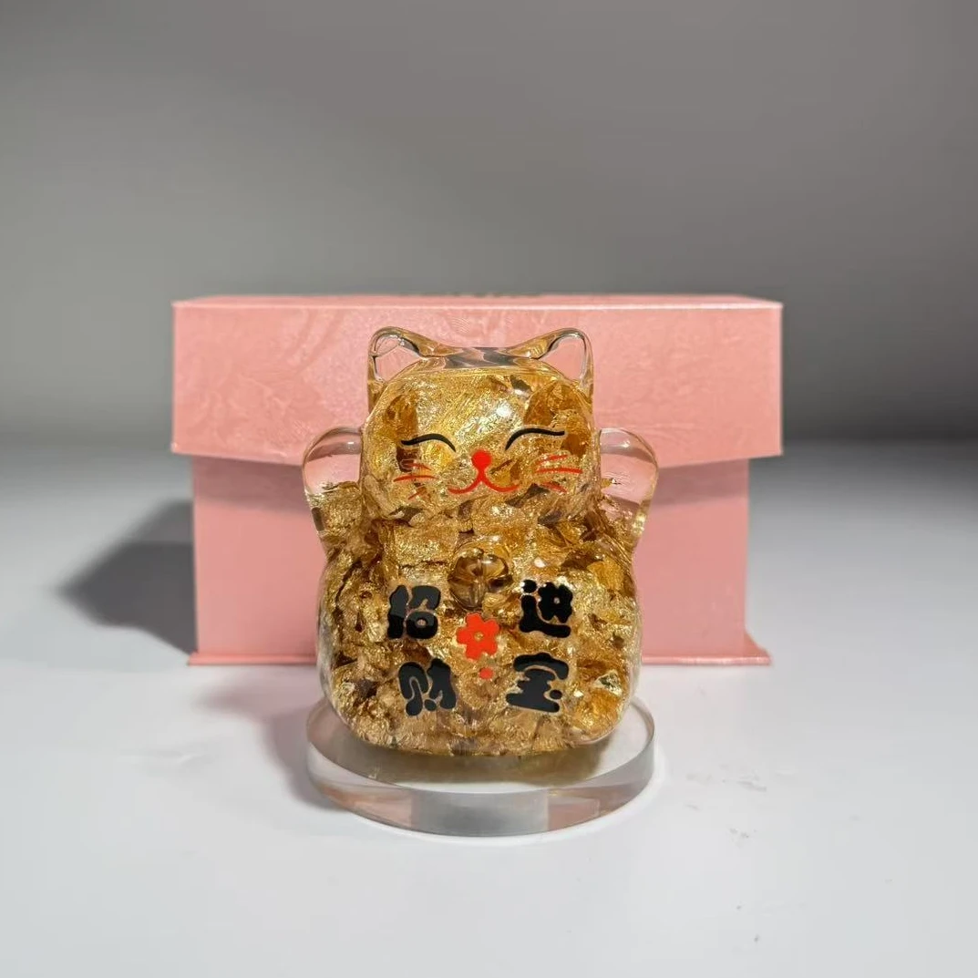 【双11】金箔招财猫国风摆件桌面国潮气质2025年新款中国风装饰品