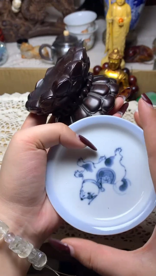 紫砂盖碗瓷器默认微瑕瓷器