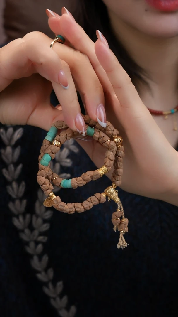 银S925镀金镶嵌绿松石项链111111