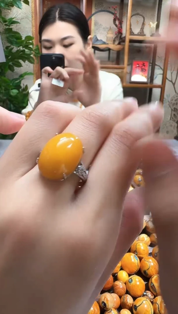 银S925镶嵌颈饰蜜蜡6051天然蜜蜡珠宝奇石假一赔十