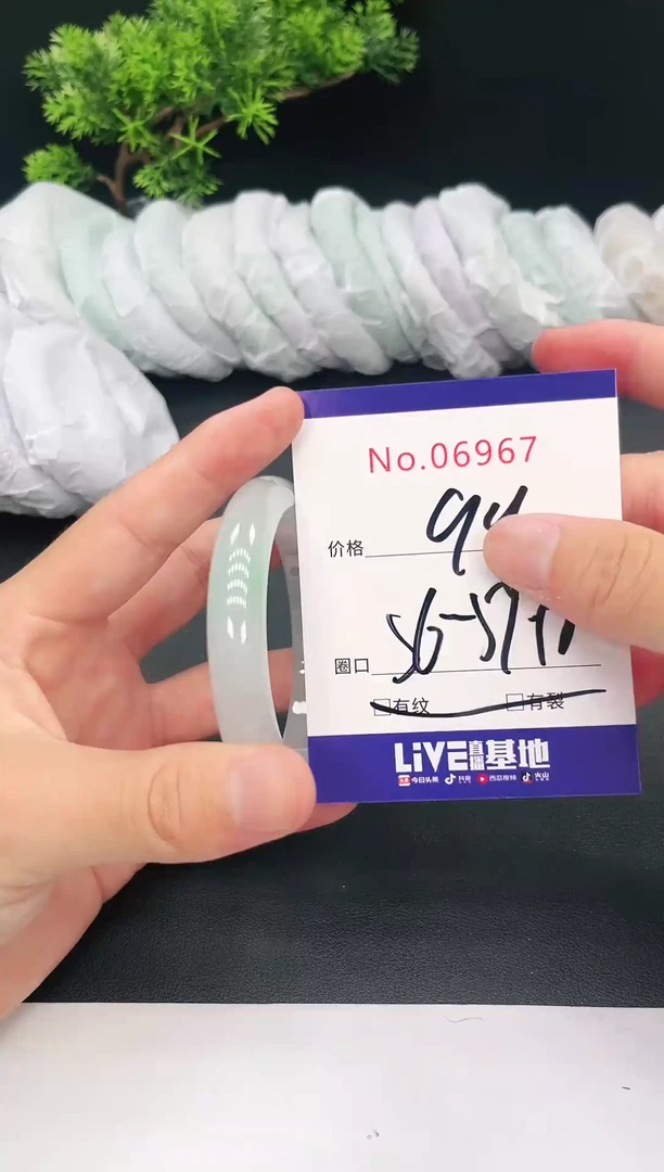 未镶嵌手镯翡翠06967