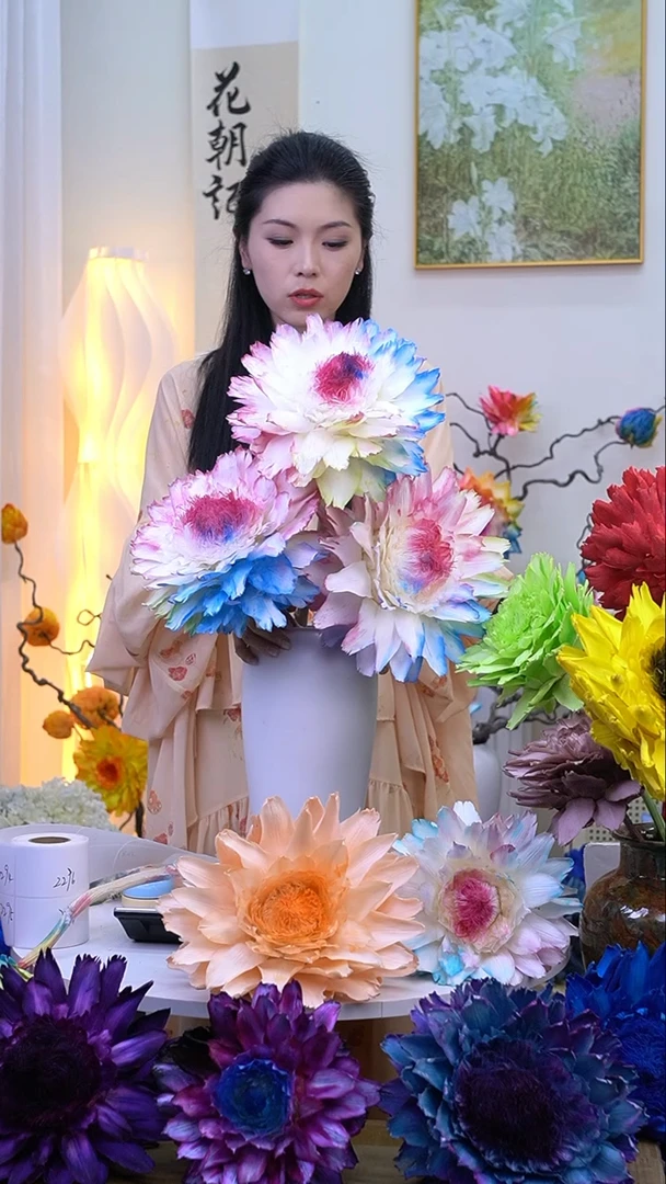 永生洋蓟浅彩虹3头2286