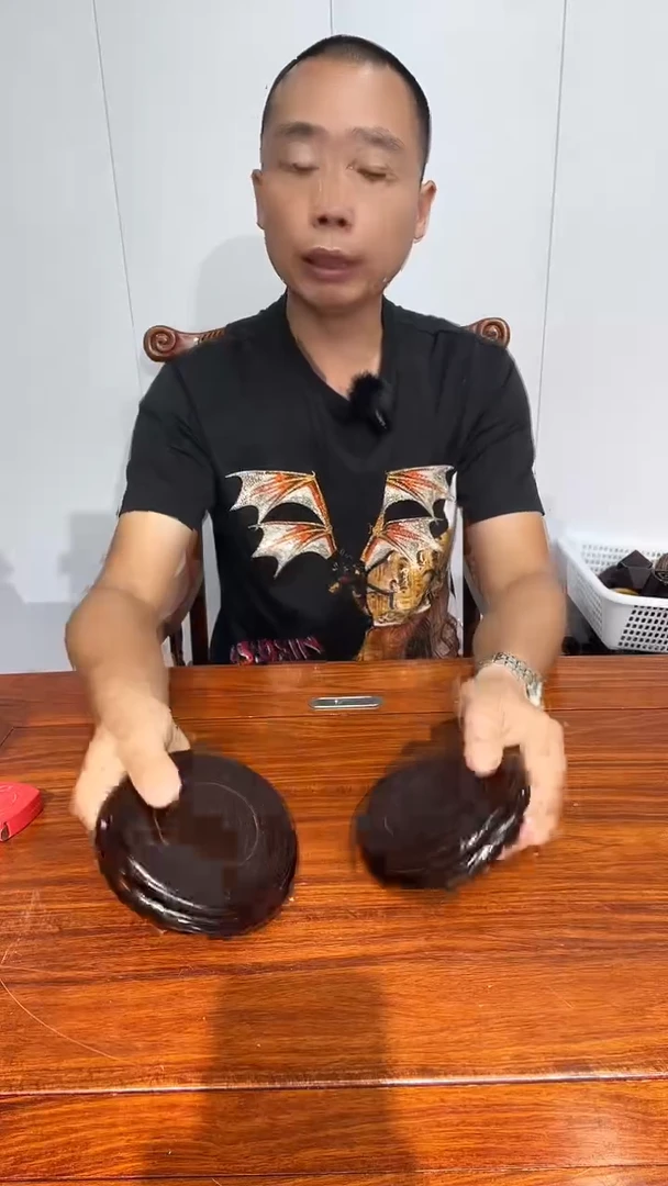 木买一送一非花整木黑圆11*12*2.6