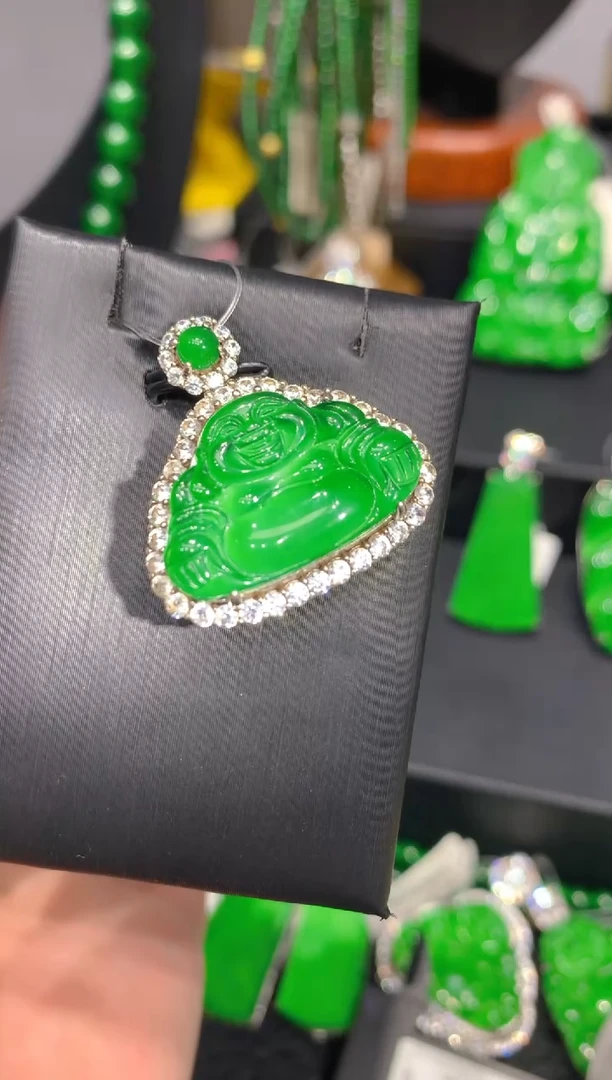 颈饰银S925镶嵌翡翠16一季