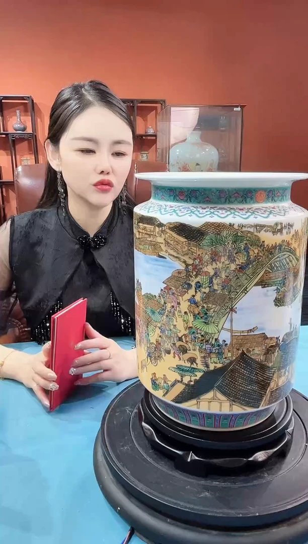 摆件精品陶瓷青花摆件3b