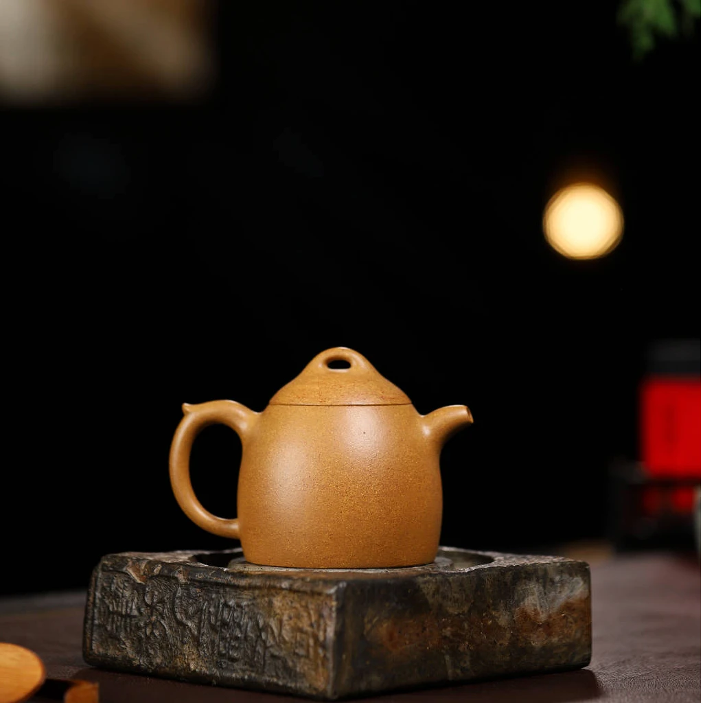 刘兆俊 秦权 黄龙山蟹黄老段泥 260cc 全手工手工茶壶纯手工