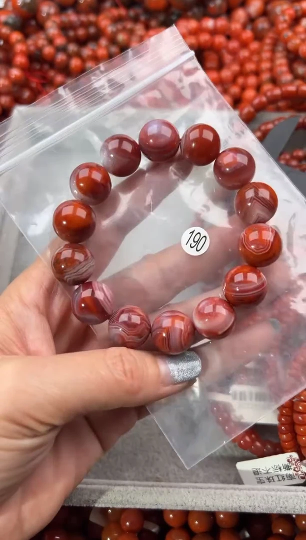 未镶嵌手串南红玛瑙13+
